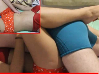 School-Duo polishes and nails less bent filled cut-offs while pleasuring each other's butt holes