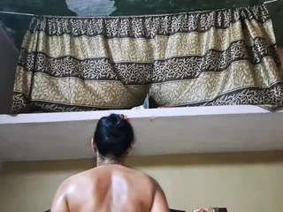 Indian wifey Railed Hard together with Climaxed in reverse cowgirl oblique