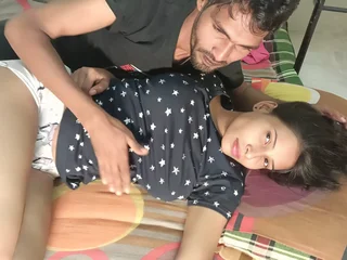 Stepbrother pokes and humps Desi Teenage Stepsister's taut cooch every day!