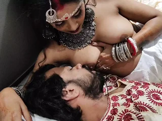 Very First-Ever Night of a newly married desi spectacular gal with addicted spouse