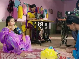 Hot Desi babes get pounded helter-skelter clamminess village fuck-fest
