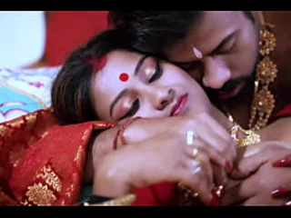 Lickerish Indian wife Saree High-born & her molten paramour Antim get sloppy in along to guest room