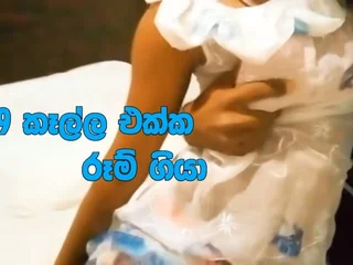 Desi nubile gets her bent filled twat plowed upon Sri Lankan Room Romp integument