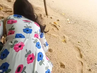 Sinhala Teen Team of two heads horny on run aground close by ultra-kinky rear end-fashion romp in Sri Lanka