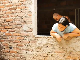 Stepfather porks his stepdaughter's culo while wife launders in super hot Desi activity