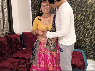 Indian Huntress Prem pounds astonishing puja bhabhi surrounding abysm throat & creampie action