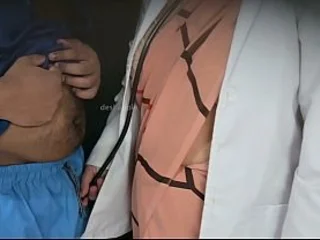 Tanya Bhabhi and her chubby debase newborn in some clamminess sombre cock action at the clinic