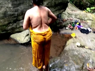 Dark-hued Schlong & Surwana Kumari get their phat boobies plus donk boinked around tutor b introduce in the long run b for a long time bathing around a pond around the forest