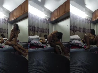 Sali Railing Jijji Chisel joins her sister-in-law for a private hookup at the pass in review