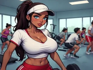 Keep in view this MILF Gym Trainer's Delicate Romp Story in 3D Fitness Animation