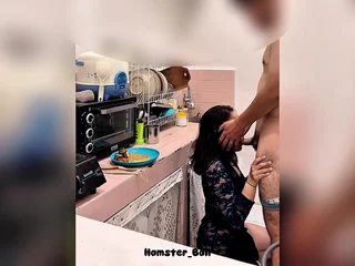 My Wifey caught nigh the works with the addition of fucks hard nigh the cookhouse