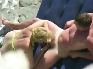 my mummy and her lover on a private beach